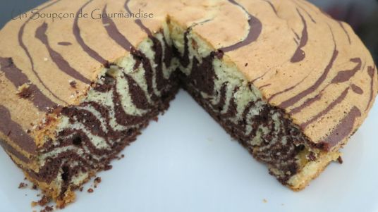 Gâteau marbré zèbre 20